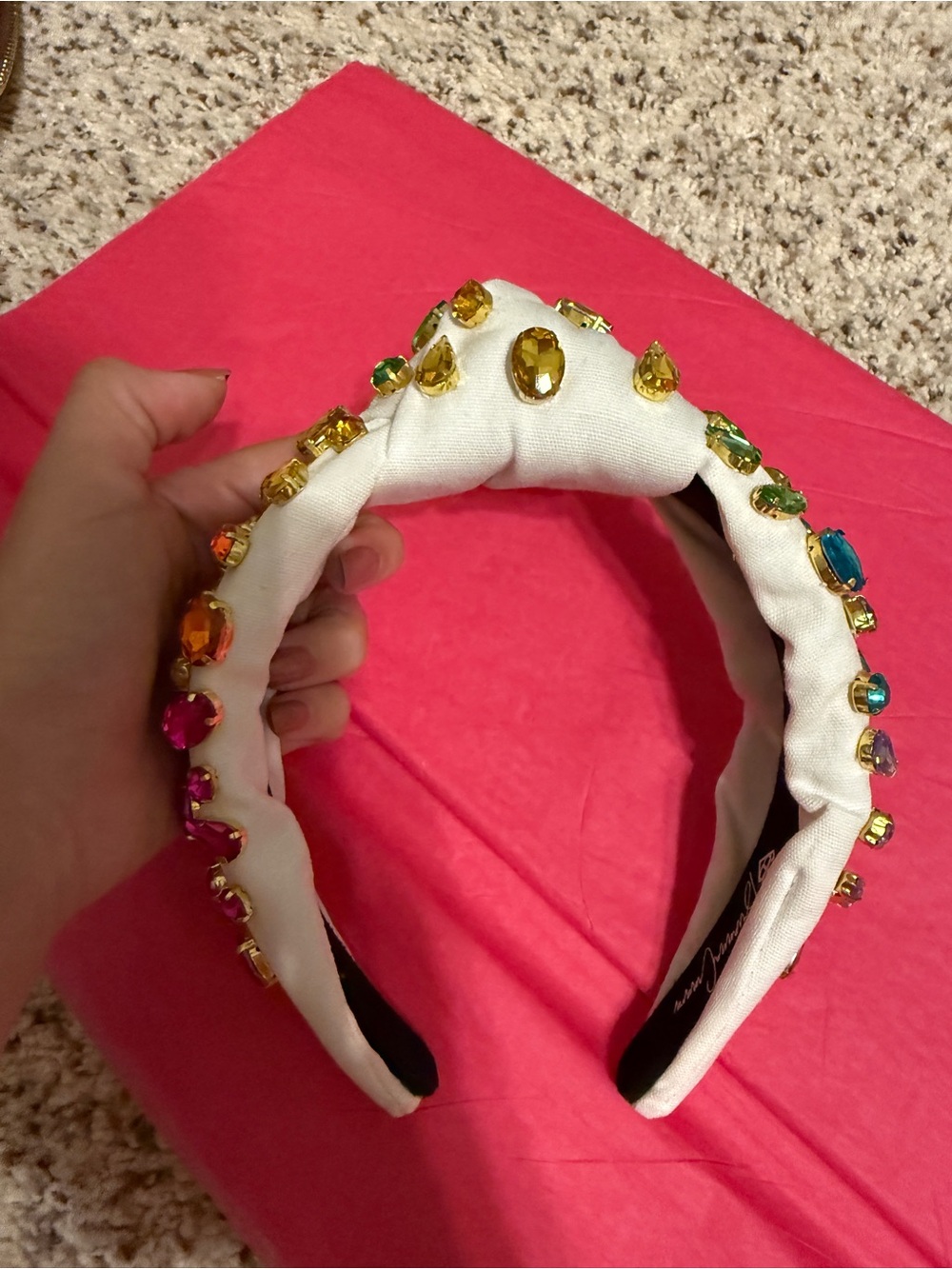 Brianna Cannon Rainbow Jeweled Headband - Multicolor Accent - Picture 14 of 14